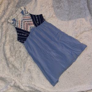 Pretty Blue Embroidered Dress